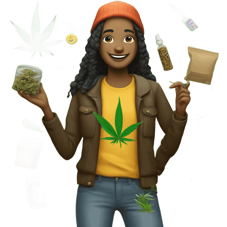 Cannabis lover emoji