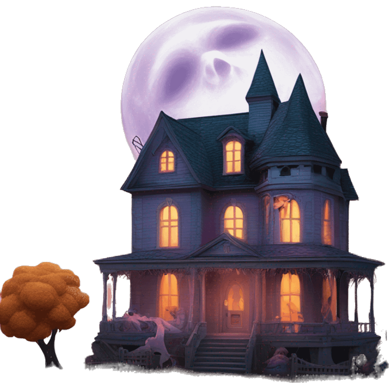 Barbie’s run-down frightening dangerous ghost-ridden haunted dream house nightmare scenario full harvest moon  emoji