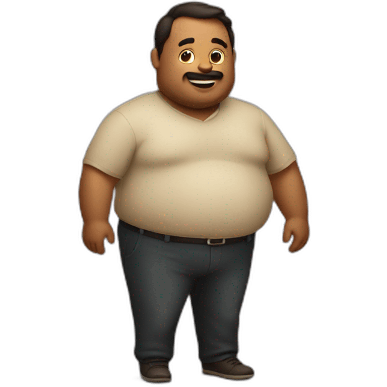 A man with a big belly emoji