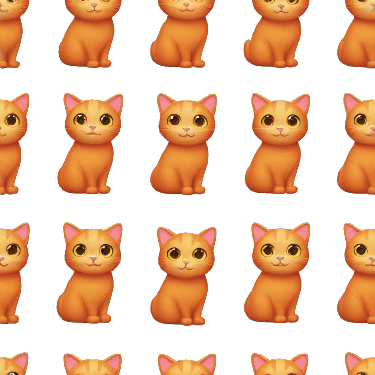 Orange Cat in LOVE emoji