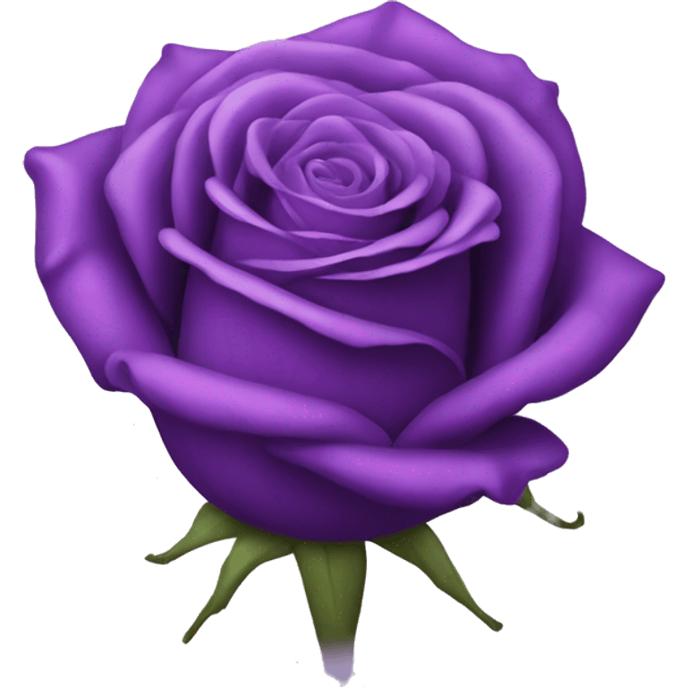 Purple rose emoji