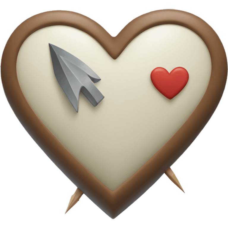 White heart with a arrow in it emoji