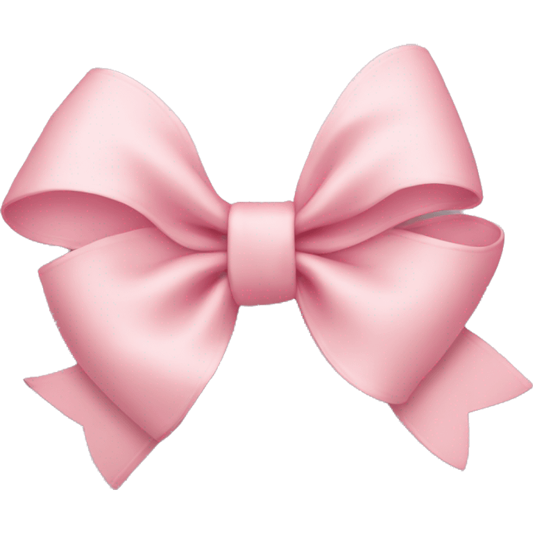 Light pink bow, with a flower on it.  emoji