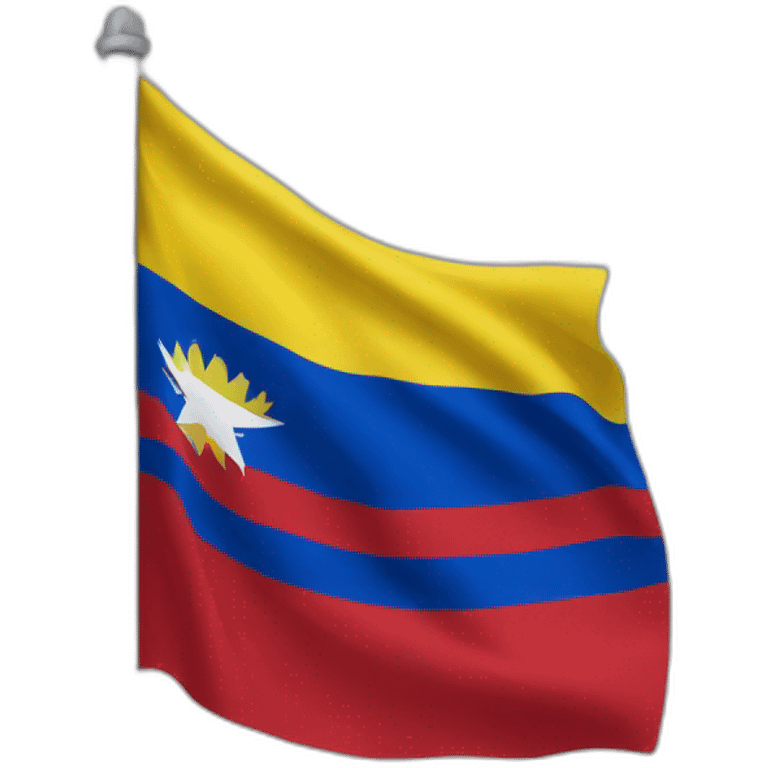 Flag of the state Zulia, Venezuela emoji