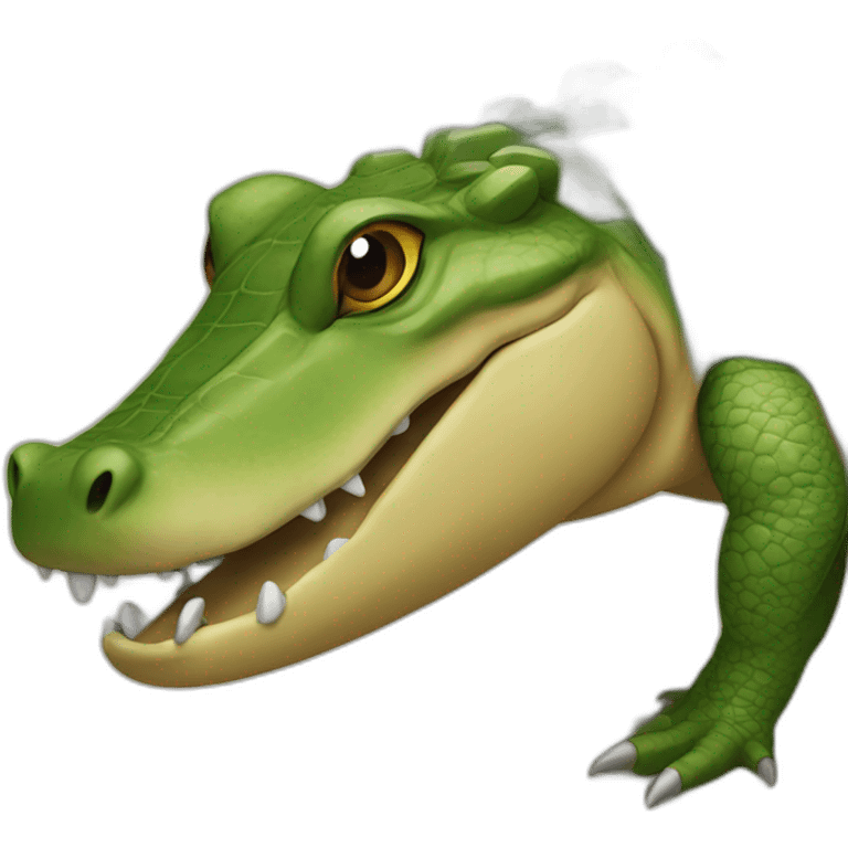 Kapibara sur crocodile emoji