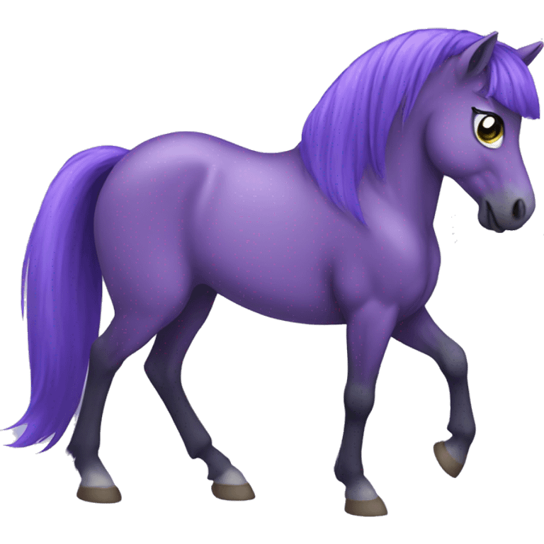 Purple pony emoji