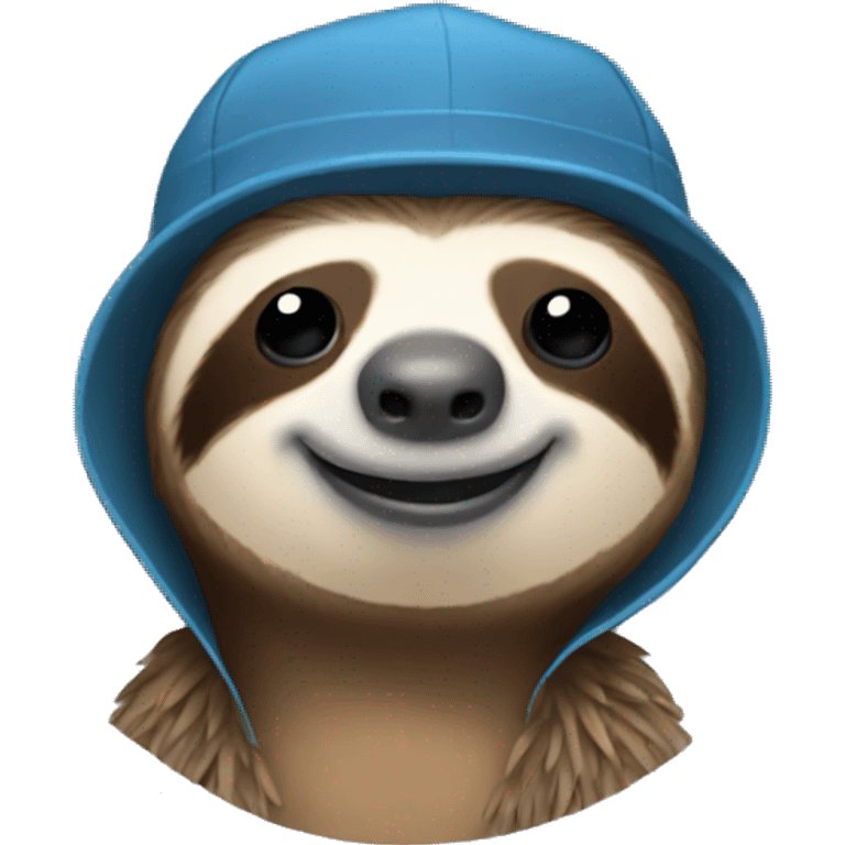 sloth with a cap emoji