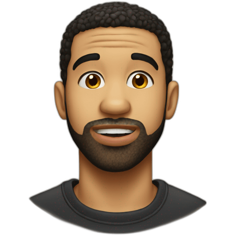 Drake biting his lip emoji