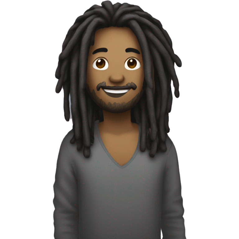 Une personne avec des dreadlocks qui fait le moonwalk  emoji