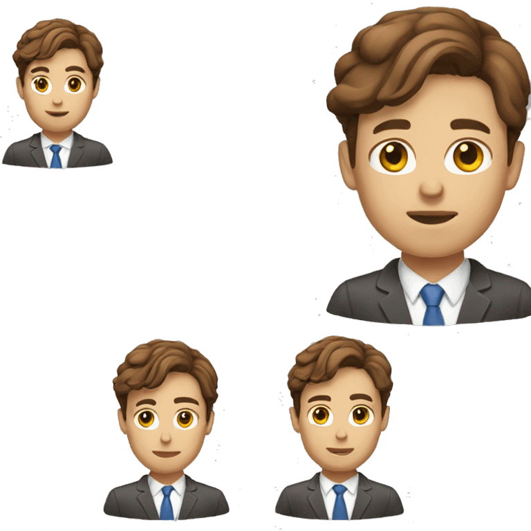 office worker brown hair  emoji