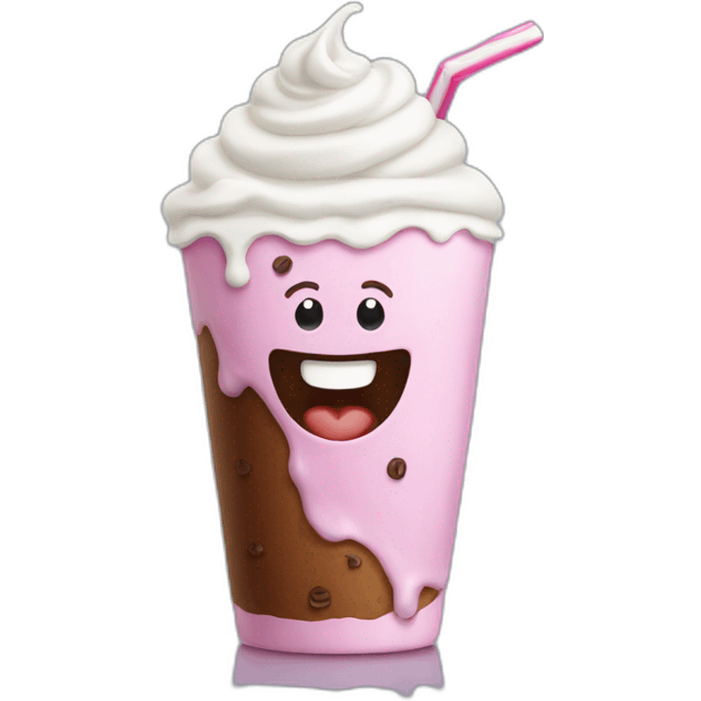 happy milkshake emoji