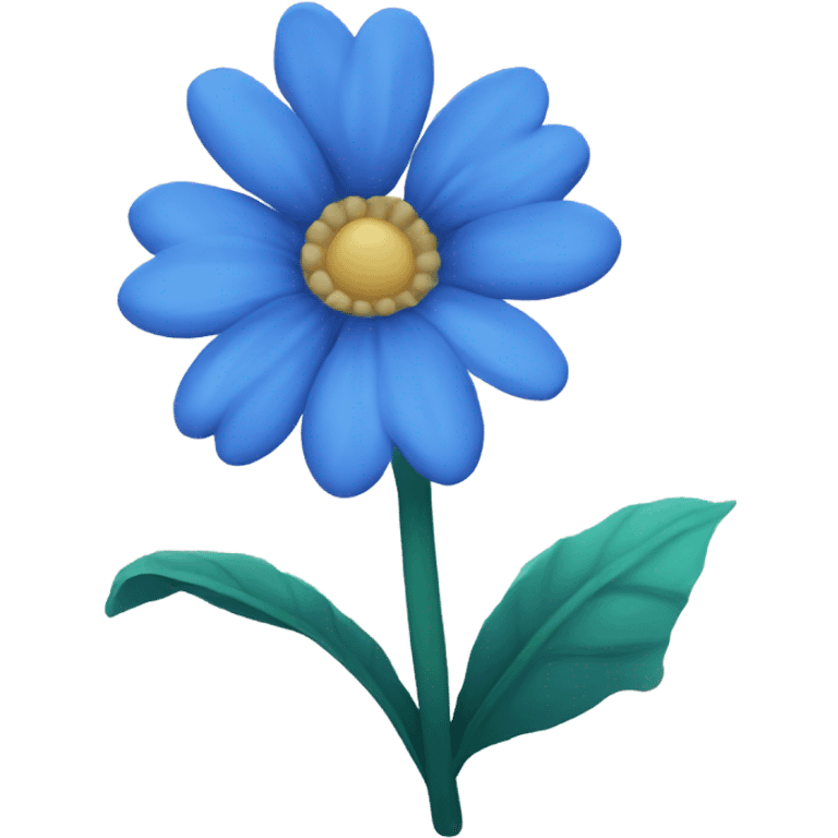 Blue flower  emoji