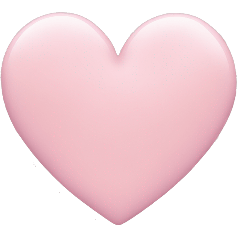 Light pink love heart emoji