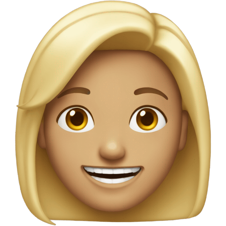 Linda, risueña emoji