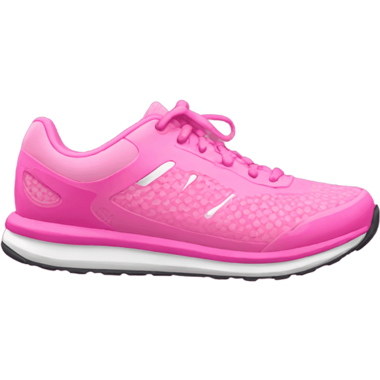 Pink running shoe emoji