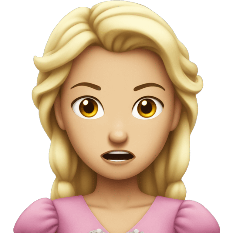 Princess angry  emoji