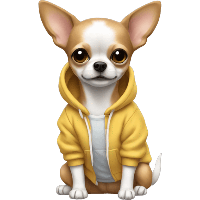 Chiuhuahua wearing a sweatshirt  emoji