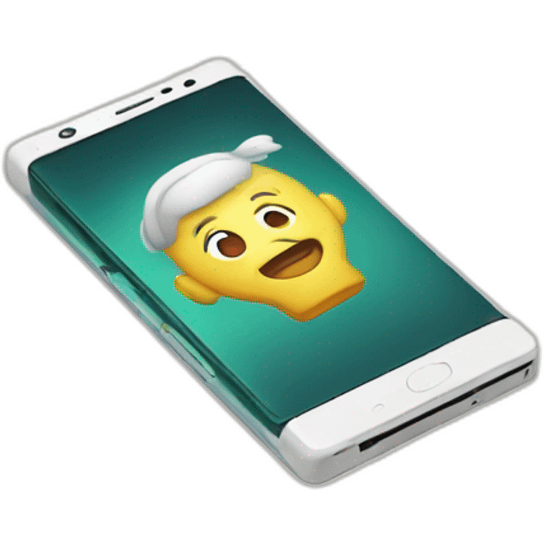 Foldable Smart phone emoji