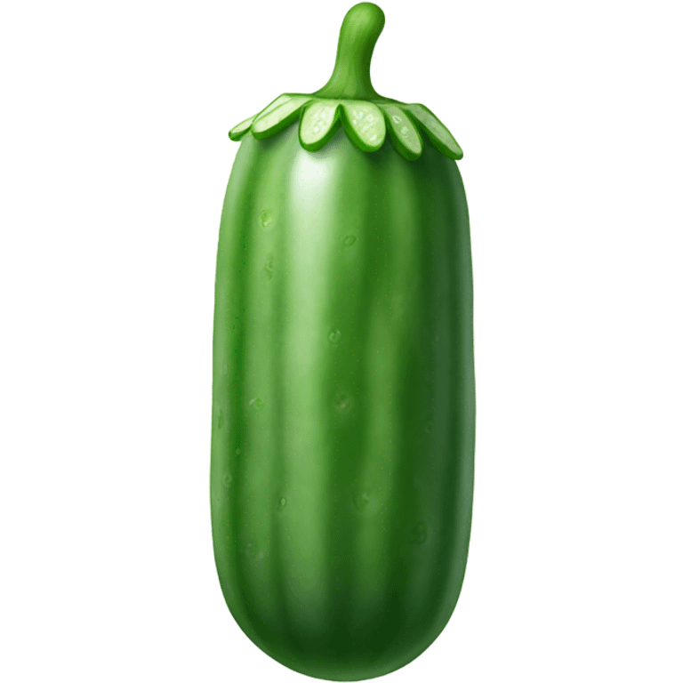 Cucumber with glue on top  emoji