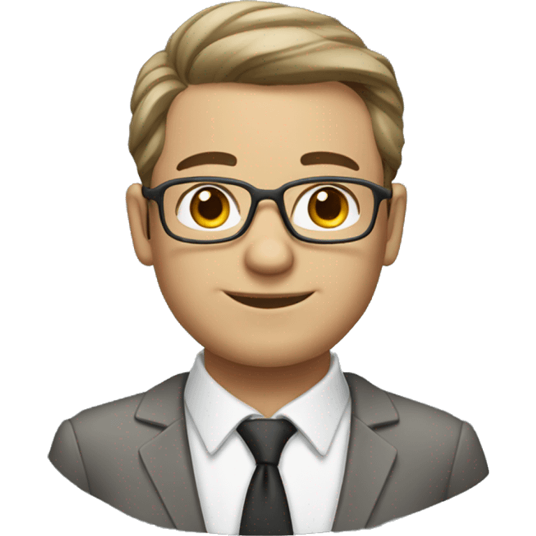 cartoon style male teacher emoji