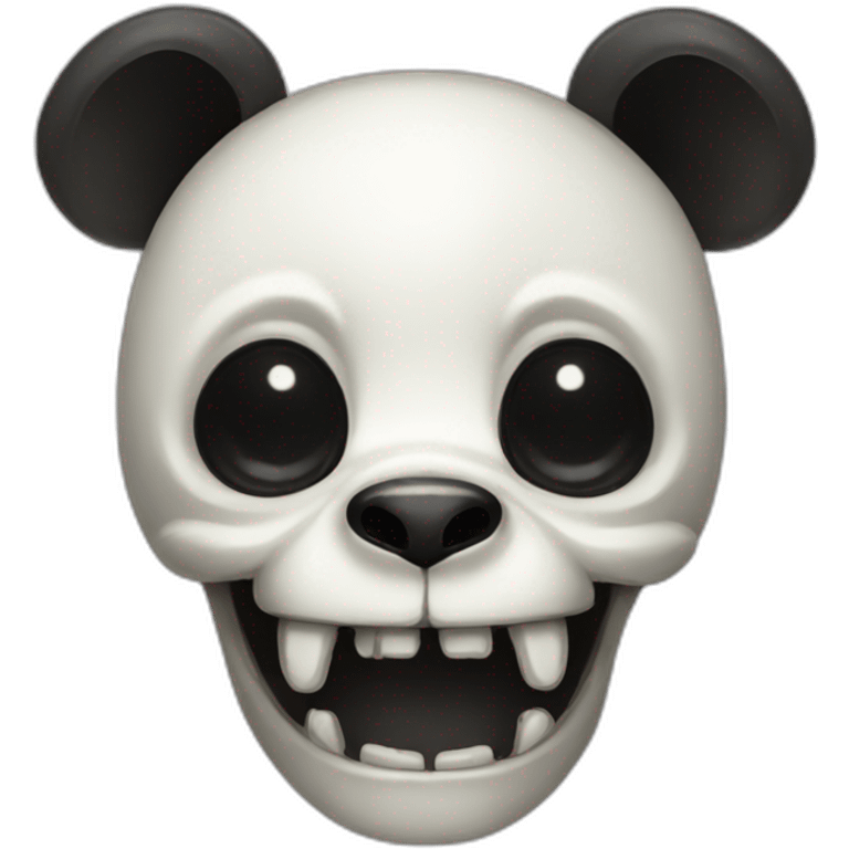 cute panda skull emoji