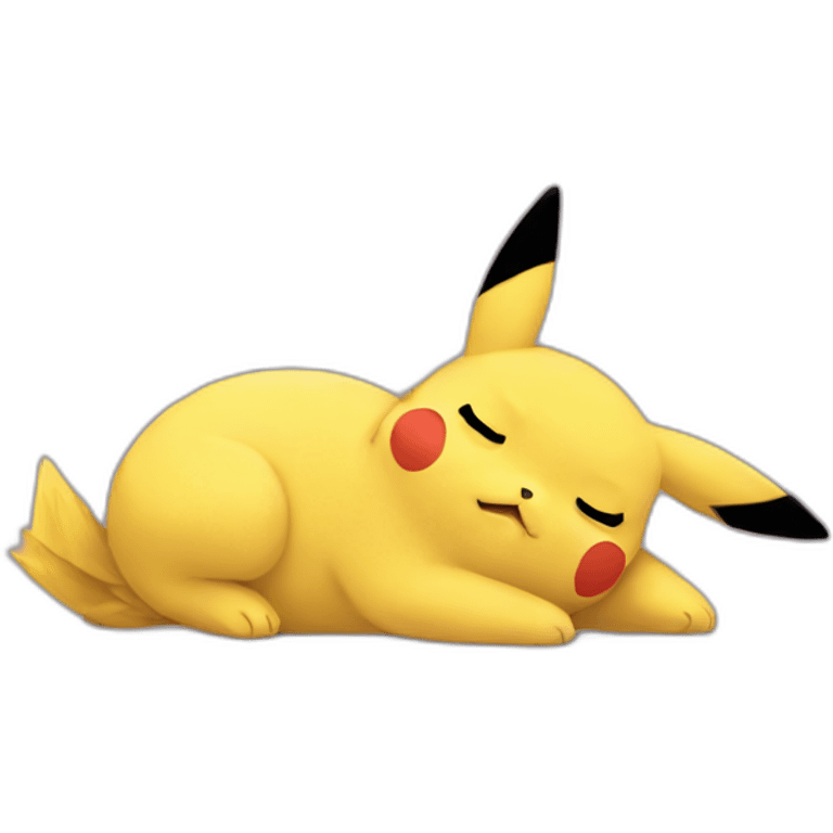 Pikachu sleeping emoji