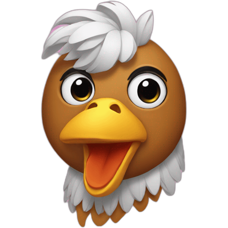 gay chicken streamer emoji