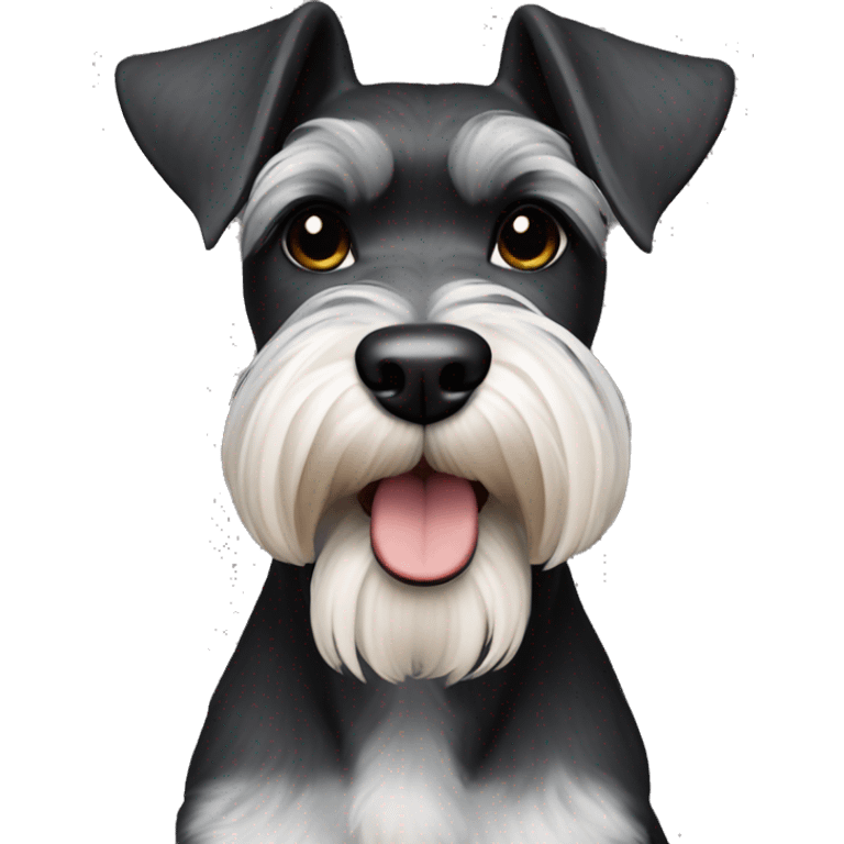 Schnauzer mini black emoji