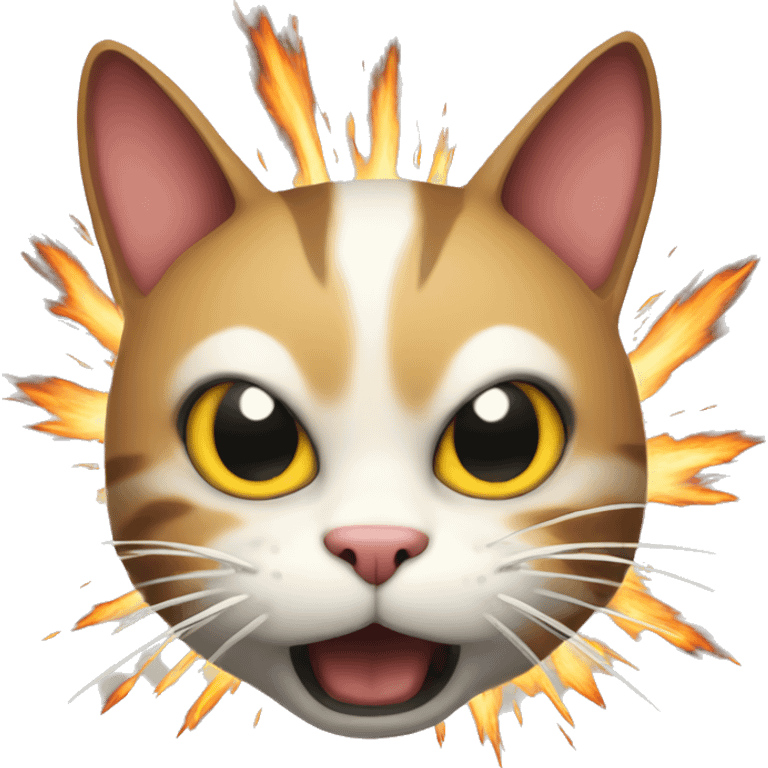 Exploding cat emoji