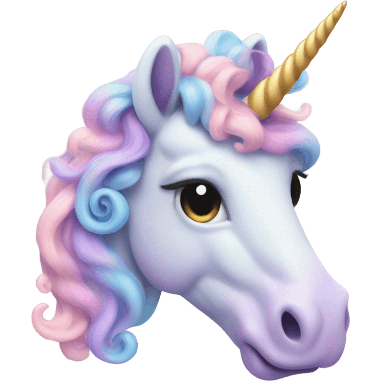 a pastel unicorn poop emoji