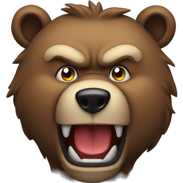 Angry bear emoji