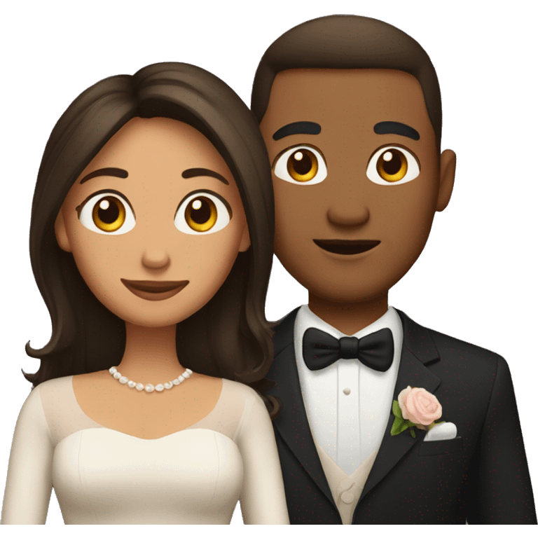 a mixed married couple emoji