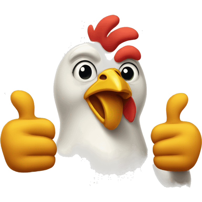 chicken thumbs up emoji