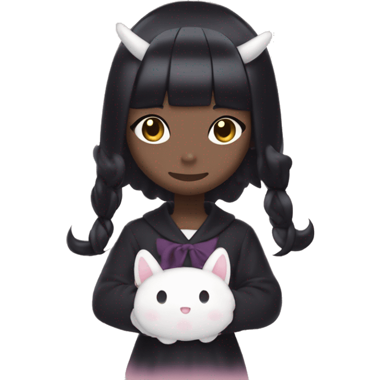 Make Kuromi which in Sanrio emoji