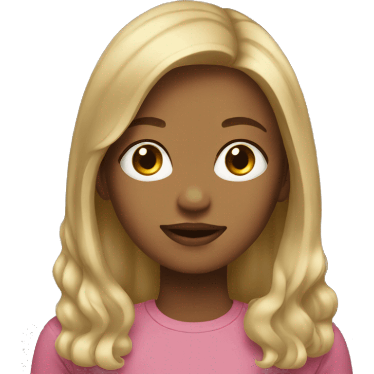 girl with dirty blonde hair emoji