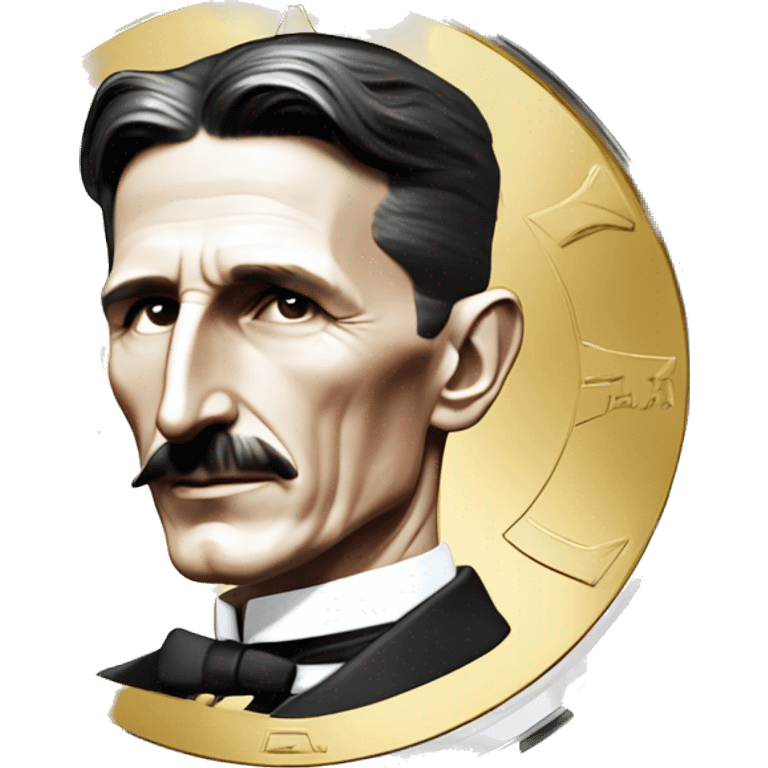 nikola tesla coin money serbia emoji