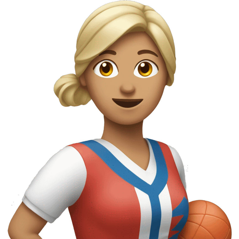 WOMAN PLAYING BASQUE PELOTA emoji