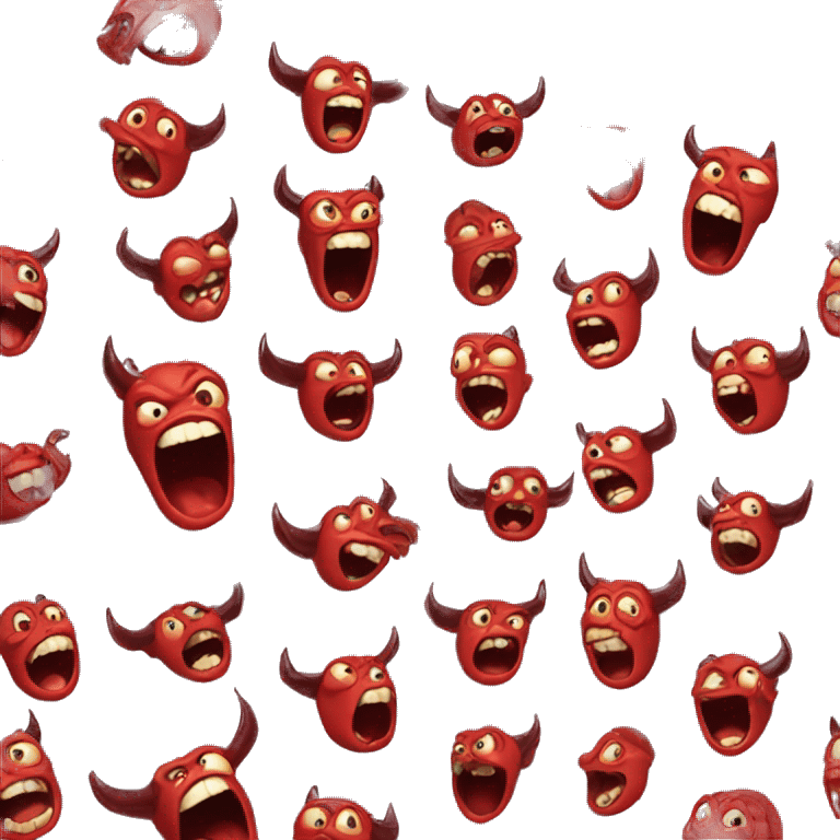 Amazed devil emoji