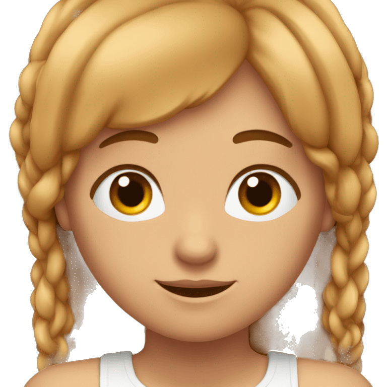 Crea un avatar de medio cuerpo de un pelirrojo con ojos grandes y de color marrón rron, cara fina, pelo corto. emoji