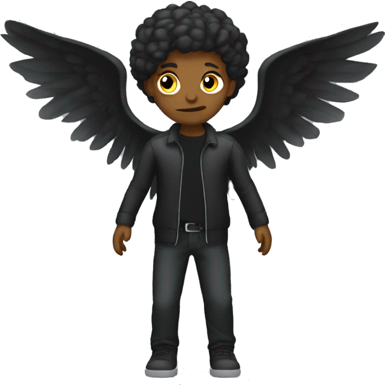 falling dark angel male emoji