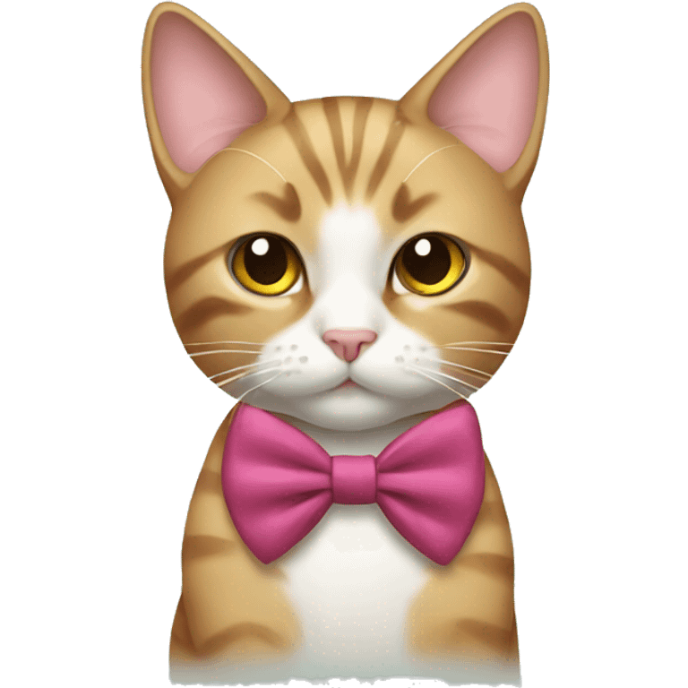 Cat with bow emoji