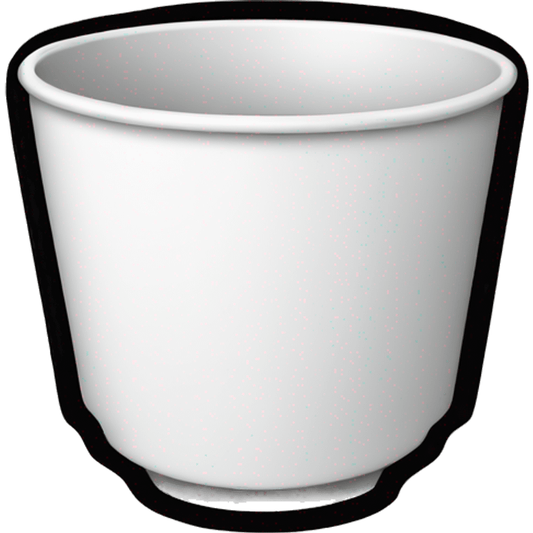 black outlined cup 2D emoji