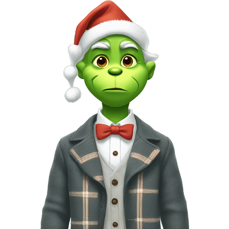 Preppy grinch ￼ emoji