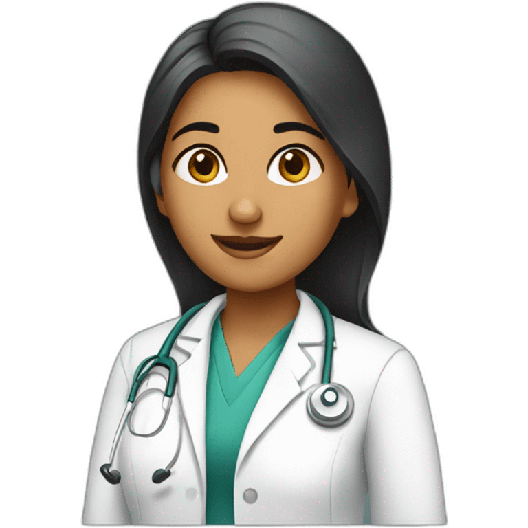 indian doctor female emoji