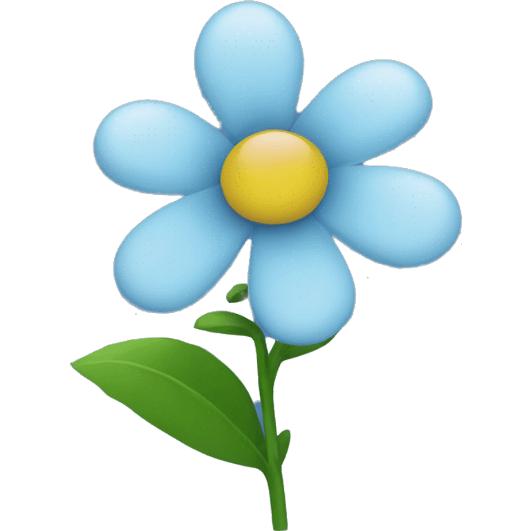 A right tik on a blue colour round flower emoji