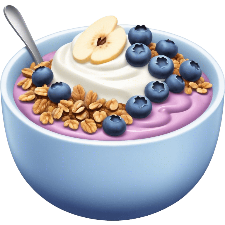 blueberry yogurt bowl emoji