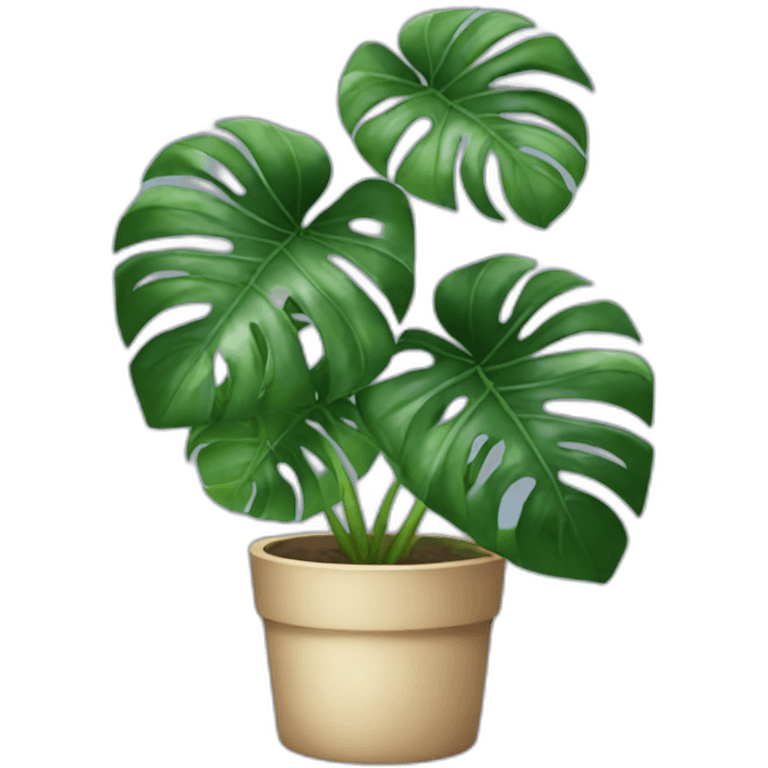 monstera plant emoji