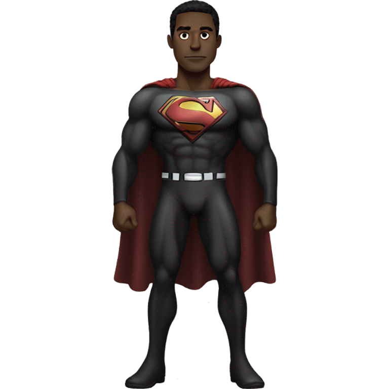 Black superman full body emoji