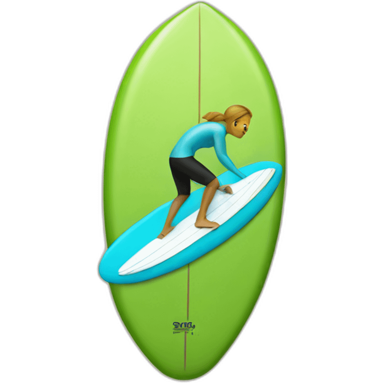 Surfer on a surfboard emoji