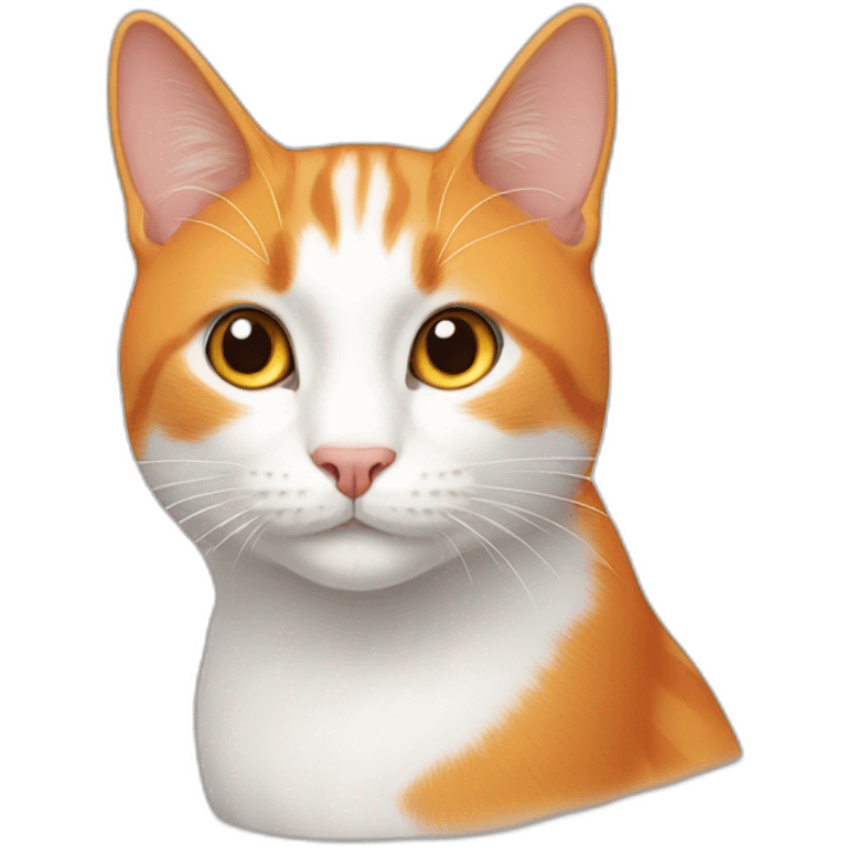 white-orange cat emoji